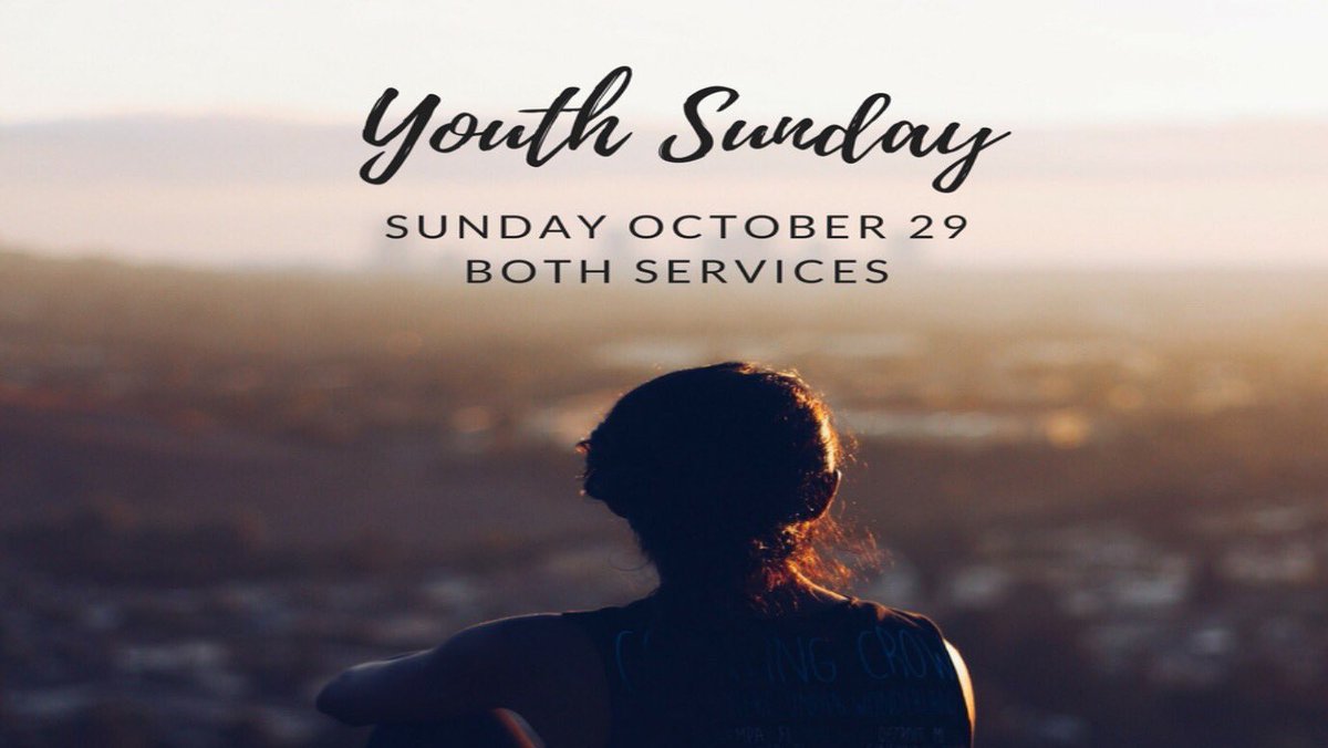 Underground_SM's tweet photo. Youth Sunday is coming up! Make sure to sign up to participate and to come for both services October 29th! https://t.co/aQDgRDRc6t
