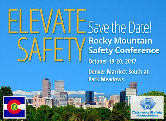 HASCColorado's tweet photo. Only 1 week left to register for @COSafetyAssoc annual safety conf https://t.co/qh3GEZSekT Elevate Safety to a whole new level. #RMSC17 https://t.co/h4qmXvP59d