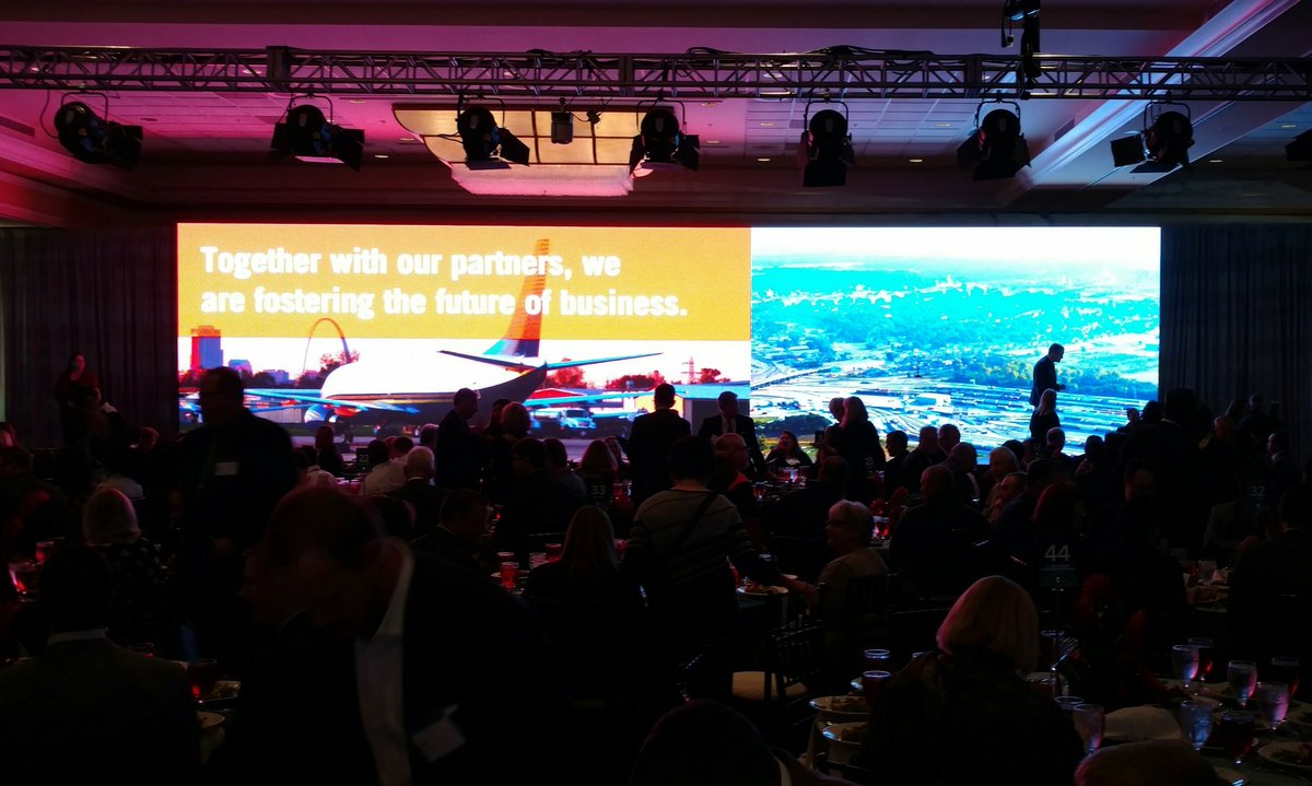 STLPartnership's tweet photo. Happy to be at another terrific event in our region.  The @BiStateDev Annual Meeting.  #STLGrown  #STLRegion https://t.co/h4u4GLLiET