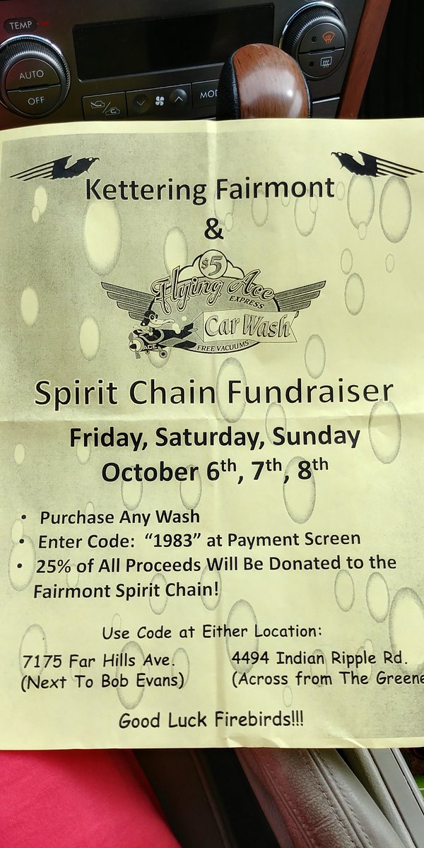 Don't forget your car wash and free vacuums this weekend!