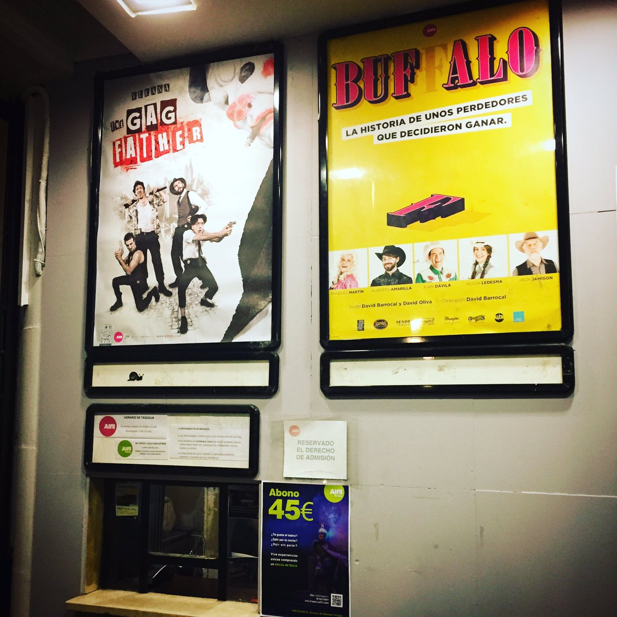 Un placer compartir escenario con los grandes de @yllana_p. Todos los JUEVES al pie del cañón en el <a href="/TeatroAlfil/">Teatro Alfil</a> #buffalolaobra!!!