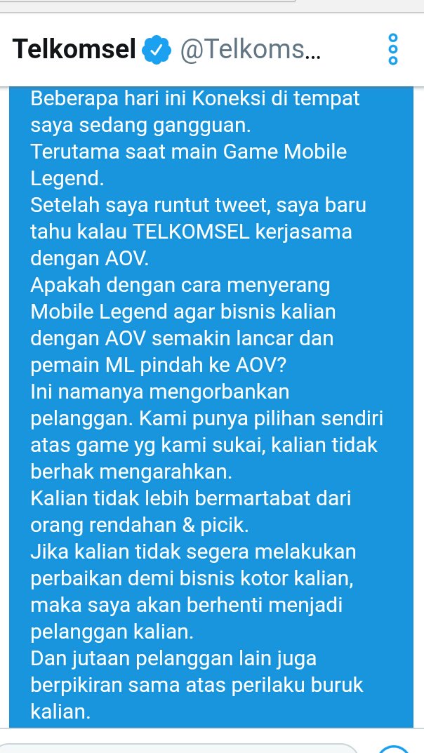 HafiyMubdi's tweet photo. @Telkomsel @simPATI inilah DM saya. Mohon ditanggapi serius.
#MobileLegend #Simpati #AFK #AOV #Sinyal #4G #Jaringan #Internet #Moba #Game https://t.co/nAMS7uaqun