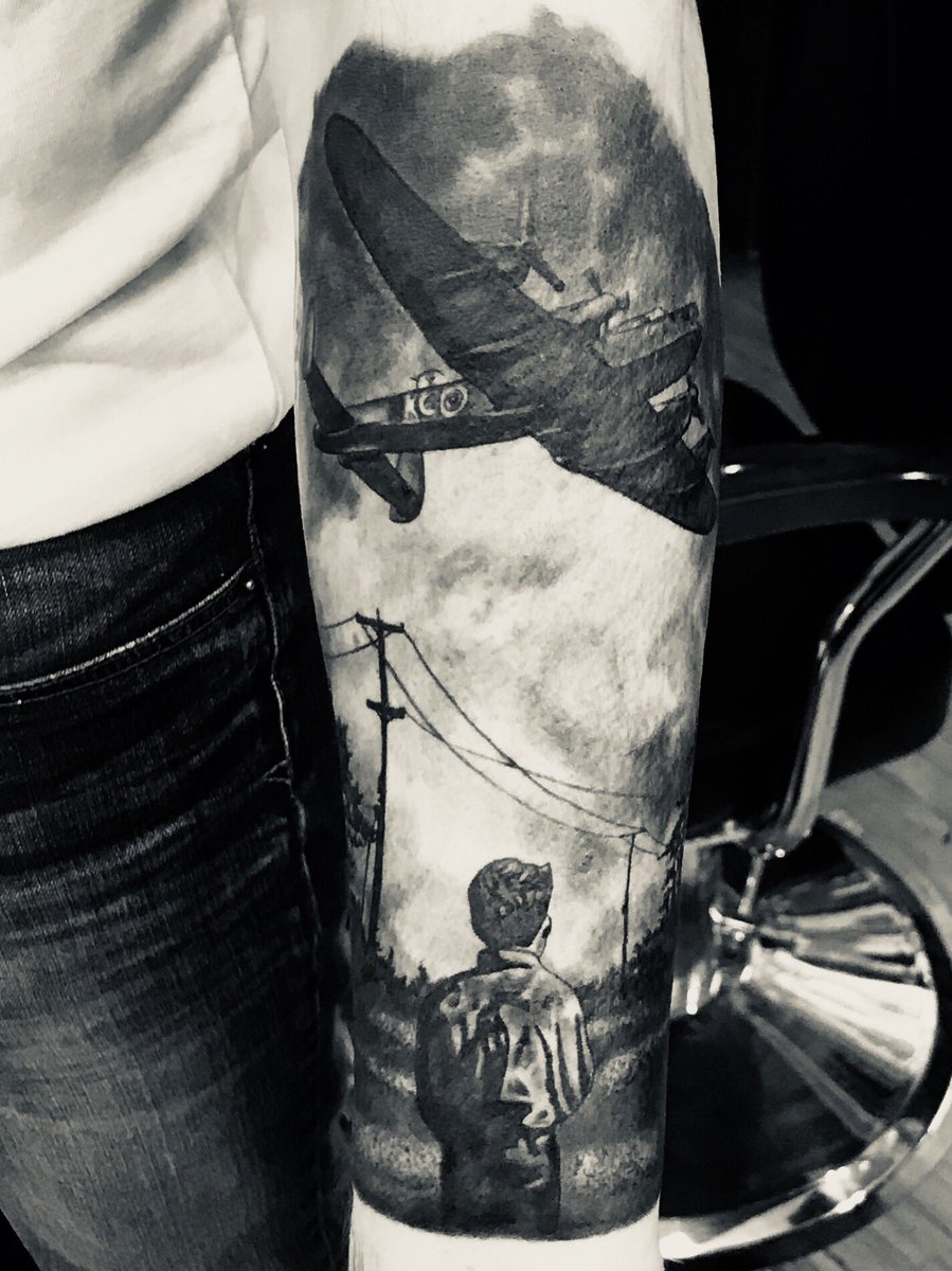 Paul Morley on Twitter: "Latest WW2 tattoo done, with the @RAFBBMF Lancaster. #BBMF # ...