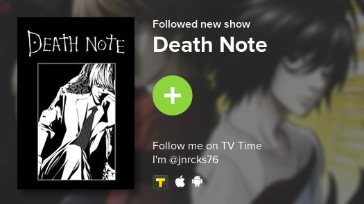 jnrcks's tweet photo. I just added Death Note to my library! https://t.co/AUUG0K9aPD #tvtime https://t.co/Cyw8AGU1C6