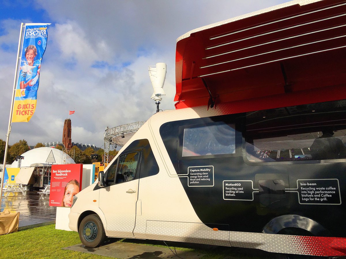 #Renewable #Energy #foodtruck can be found at #GenerationDiscover Festival. @LiveWIREIntl alumni @capturemobility @bio_bean_UK contributed!