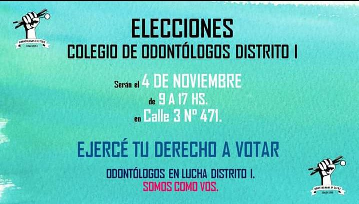 OELAdistrito1's tweet photo. Por fin vamos a poder votar!!
Te esperamos el 4/11 
#OdontologosenLuchaDistrito1
#OELAd1
#OELAsosVOS☺ https://t.co/wnGDDXUtrf