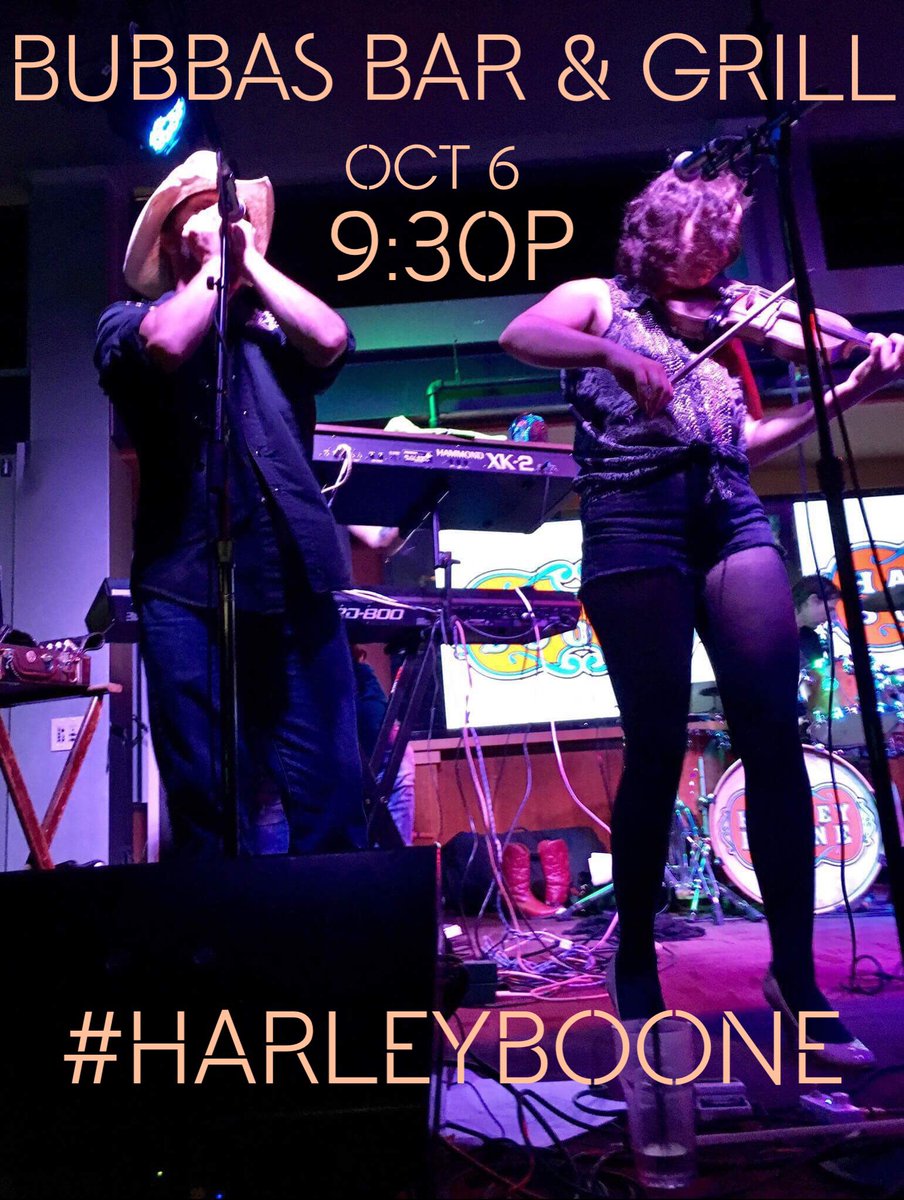 HarleyBooneBand's tweet photo. #Tonight in #Richmond, #Virginia! Playing at Bubba's Bar &amp; Grill on Williamsburg Rd. in the East End. 9:30p. #hoedownlowdown #rva https://t.co/P0lX8IfkU9