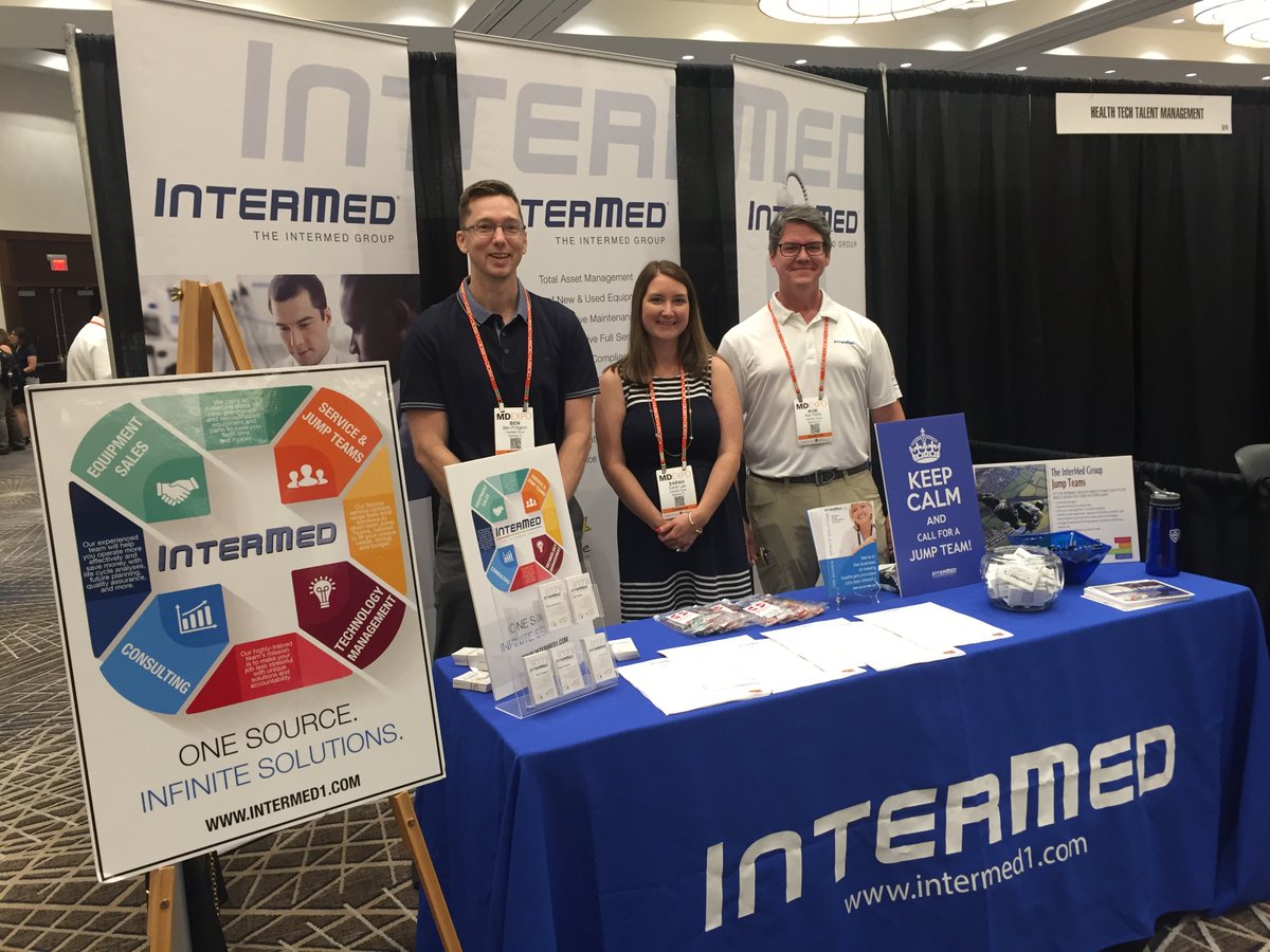 InterMedBio's tweet photo. First day of #MDExpo! Come by and see the team at Booth #516 #teamintermed #booth516 https://t.co/qSFzAmimEP