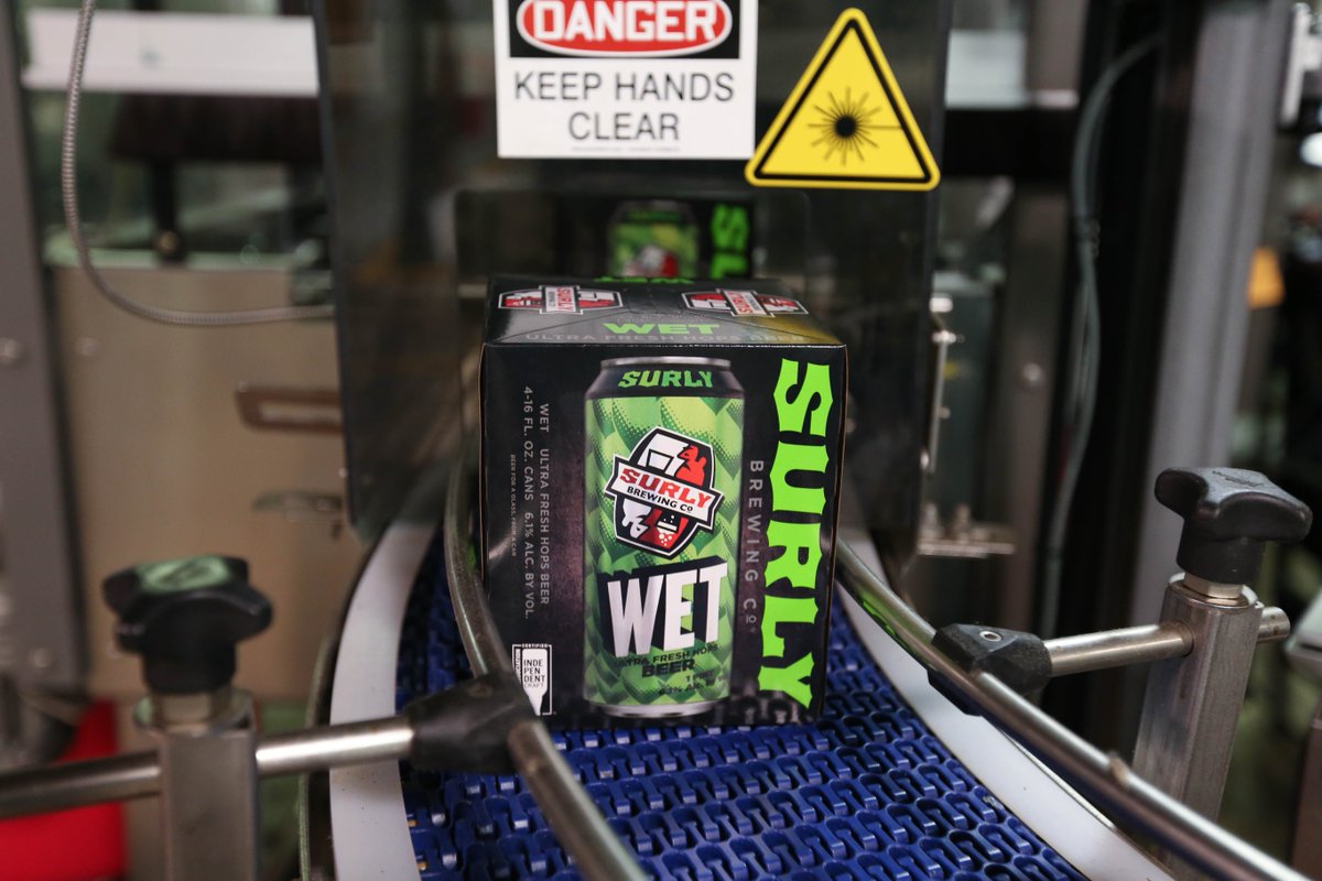 surlybrewing's tweet photo. Making a beer run after work? Not even working, just hanging out in the parking lot, blasting Seger? Grab some WET. https://t.co/KsJsIlh5Gx https://t.co/VoQhZrIHUE