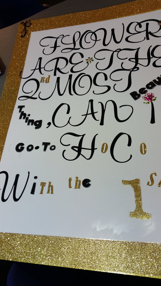 Homecoming proposal for Campbell HoCo dance.