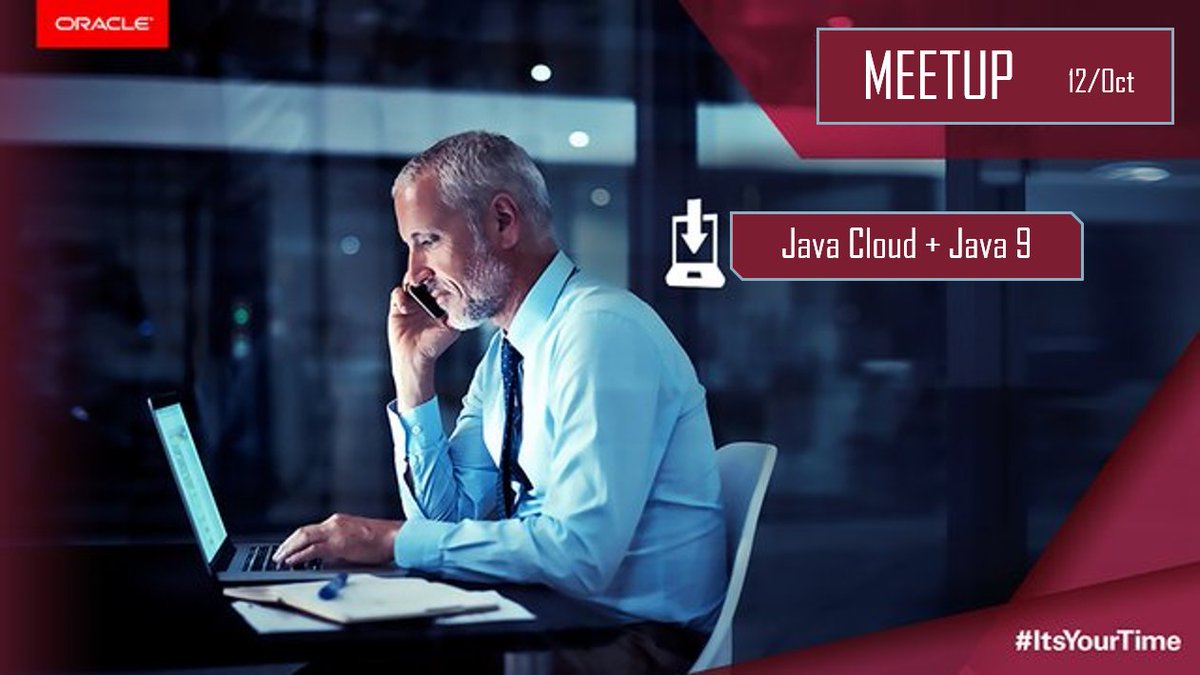 CristinnePuerto's tweet image. YA TE INSCRIBISTE? Conoce todo sobre #JavaCloud + #Java9. #Oracle te invita GRATIS el 12/Oct! ¡Acompáñanos! : goo.gl/forms/ee1ZVn9w… …