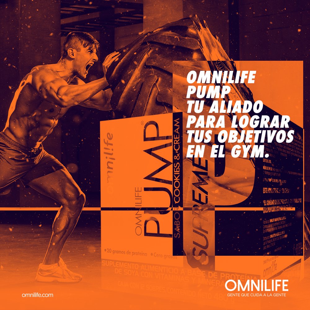 #OmnilifePump es un suplemento que puede ayudar al fortalecimiento de huesos y músculos por su alto contenido de calcio y #proteínas.
