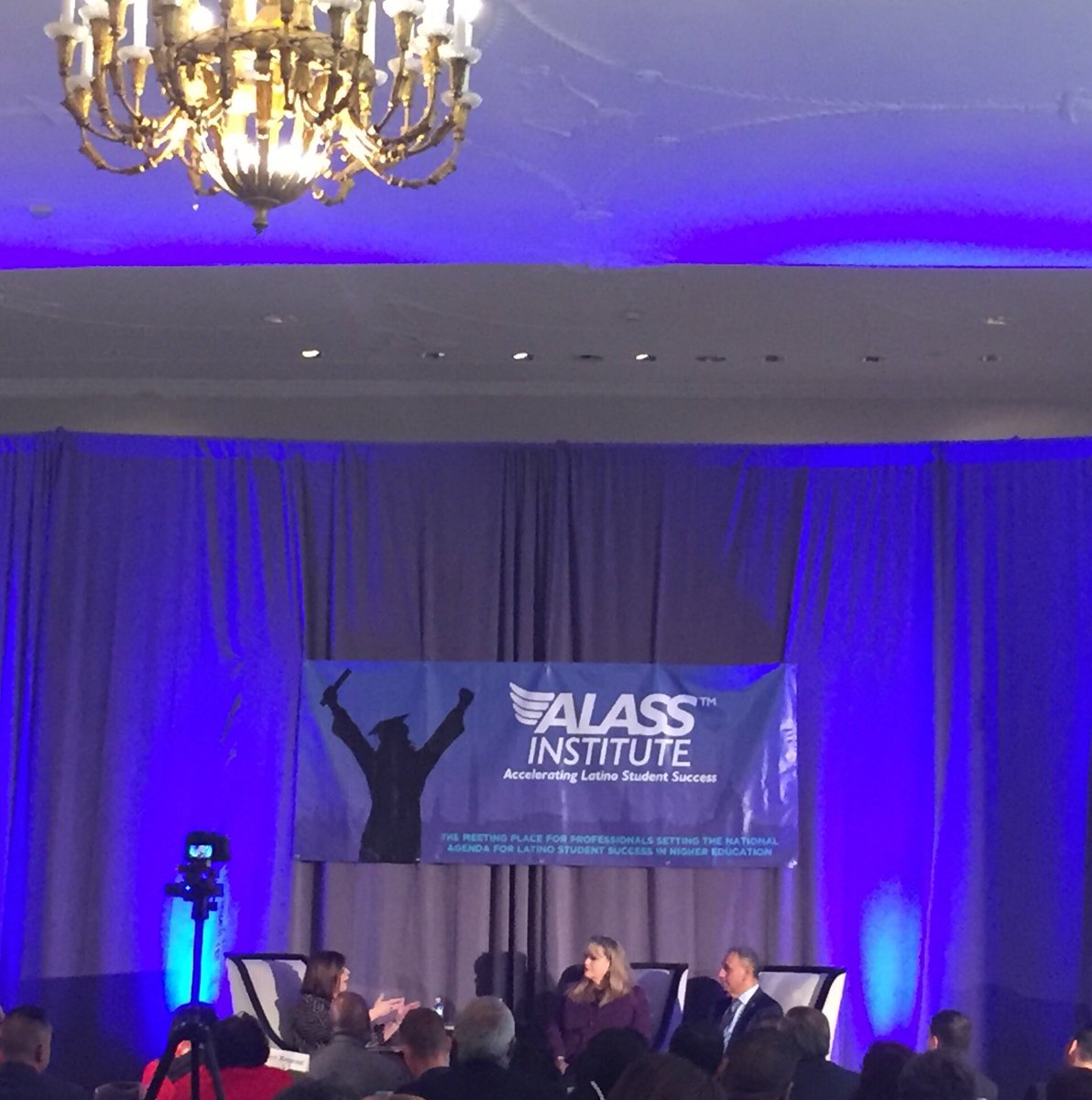 AnaAbuzz's tweet photo. Inspired by the generosity of this #powercouple! Thank you Jacki and @GilCisnerosCA for your commitment to #LatinoStudentSuccess #ALASS2017 https://t.co/CsoPkTlH30