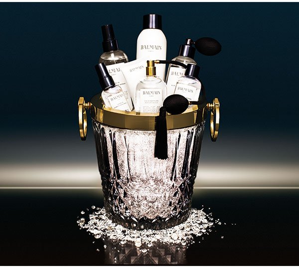 BalmainHairUK's tweet photo. #Competition of pure indulgence! Win the contents of the luxury #BalmainHair gift bucket worth £223.15. Follow &amp; RT to enter! #Gifts #Luxury https://t.co/bLNxv5WeoB