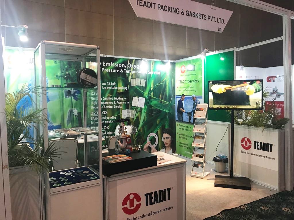 TeaditNA's tweet photo. #Teadit India concluded another successful trade show! We're @FlowControlEx in India &amp; we'd like to thank everyone that came by our booth! https://t.co/a0dsNODxSi