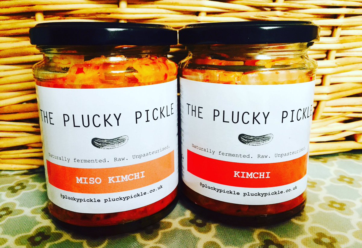 PluckyPickle's tweet photo. KIMCHI.
Back in stock @altrinchammkt with #sauerkraut, #halfsours #pickles galore.
Come and get your #gutloving #ferments early ;)
#kimchi https://t.co/m9riAQELCT