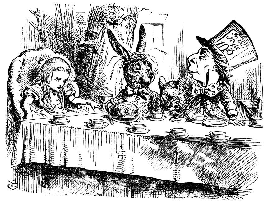 Writer S Digest On Twitter Madhatterday Is Celebrated On Oct 6 Because The Hatter S Hat Is Labeled In This Style 10 6 In Original Illustrations By Sir John Tenniel Https T Co Niayegjwyq