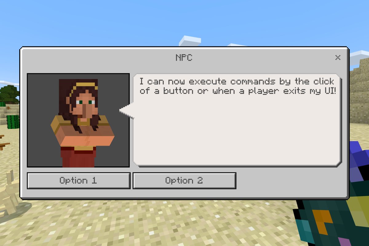 Simon Baddeley Pa Twitter Npc S Can Now Execute Commands From Within Their Ui A Minecraftedu Gbl Game Changer