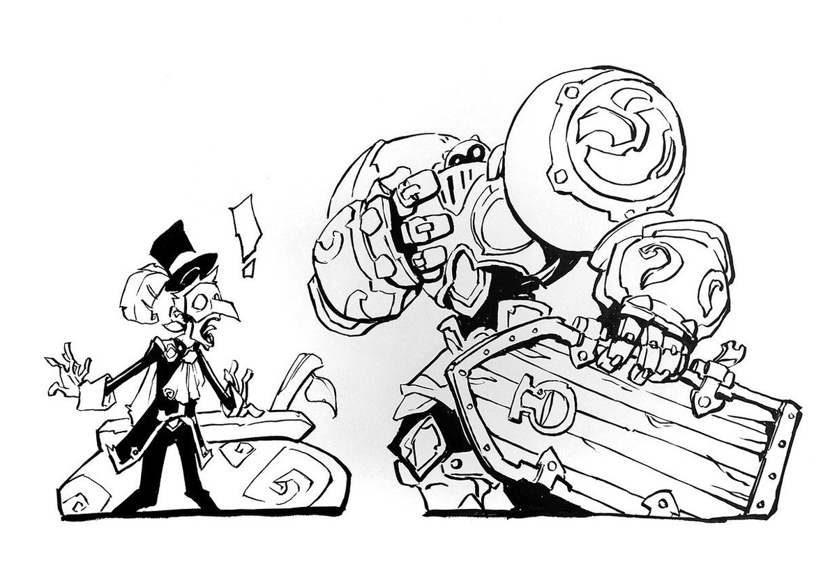 NightblueArt's tweet photo. #inktober #inktober2017 Day 6 "People of Interest", #sorrynotsorry #Quall and your door.  @AirshipSyn #BattleChasers #BattleChasersNightWar https://t.co/zqYOHWWarH