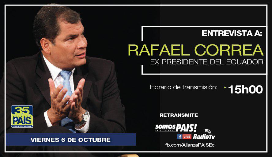 35MOVER's tweet photo. 15h00. Retransmisión de la entrevista al compañero @MashiRafael en la cadena internacional RT por Facebook LIVE: https://t.co/Gyj8Iv0BwB https://t.co/NQglgpRuqi