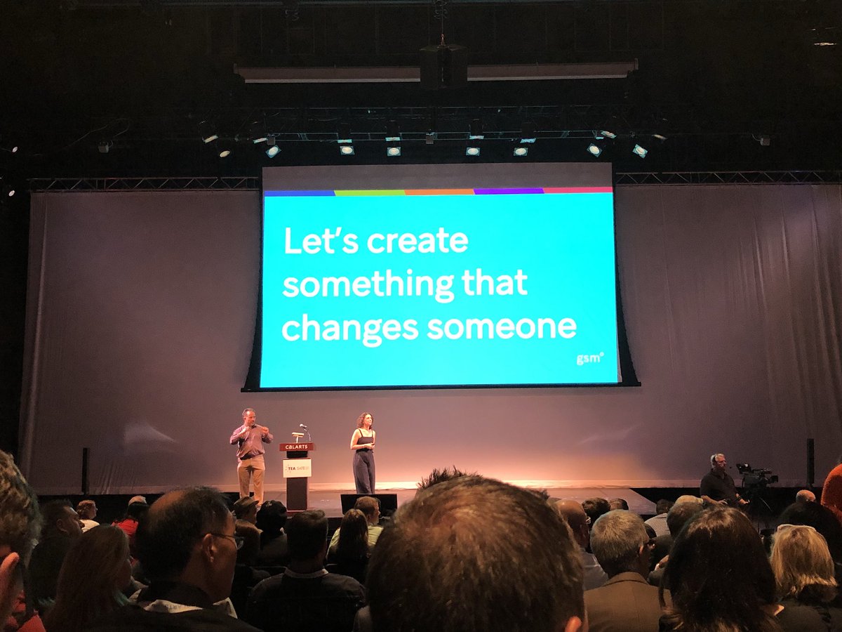 falconscg's tweet photo. Day 2 at #TEASate and a reminder from #GSMProject “Let’s create something that changes someone.” https://t.co/uNpiXXdGrv