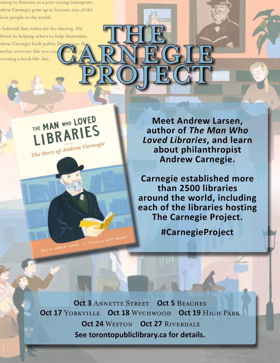 owlkids's tweet photo. Check out this video + poster all about the #CarnegieProject, with author @larsenesque! https://t.co/VUY5V9Yh55 https://t.co/YBh42hGG9j
