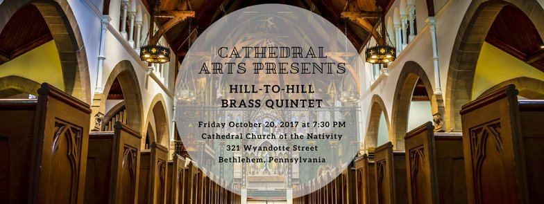 NativityCthdrl's tweet photo. Hill-to-Hill Brass Quintet &amp; organist Stephen Williams team up for some triumphant sounds #nativitycathedral join us! https://t.co/780NcI9g9V