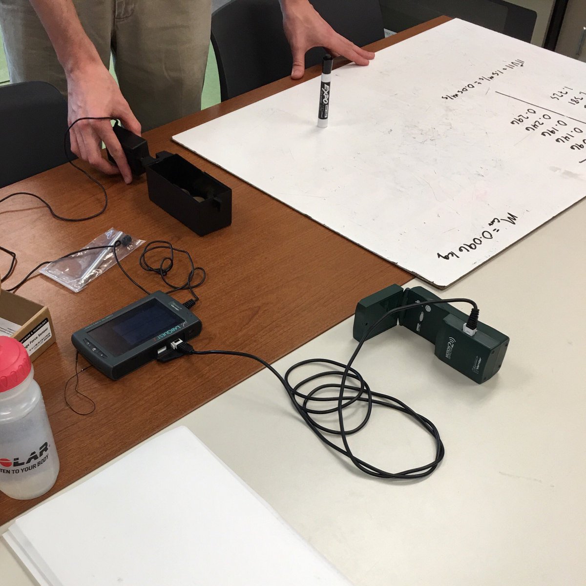 BelcherPhys's tweet photo. Friction relationships: Force and mass; force and surface area; force and velocity. #WAPPC #modphys @CCSDConnects @VernierST https://t.co/vFyTKbZPxs