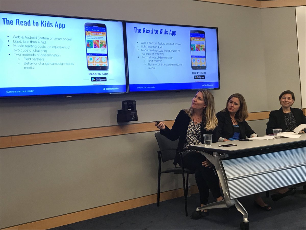worldreaders's tweet photo. “Reading to Kids on phones in India costs as much as 2 cups of chai a month.” -Wendy Smith #2017mEdSymposium @rewritinglives @mEducation_A https://t.co/tk4xGWQmbD