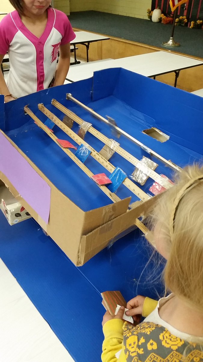 AbbNor's tweet photo. Priceless memories, teamwork, and creativity in the works! Well done amazing fourth graders!! #cardboardchallenge @VHarkey3 @EVEagles https://t.co/sr9HrCRD7Z