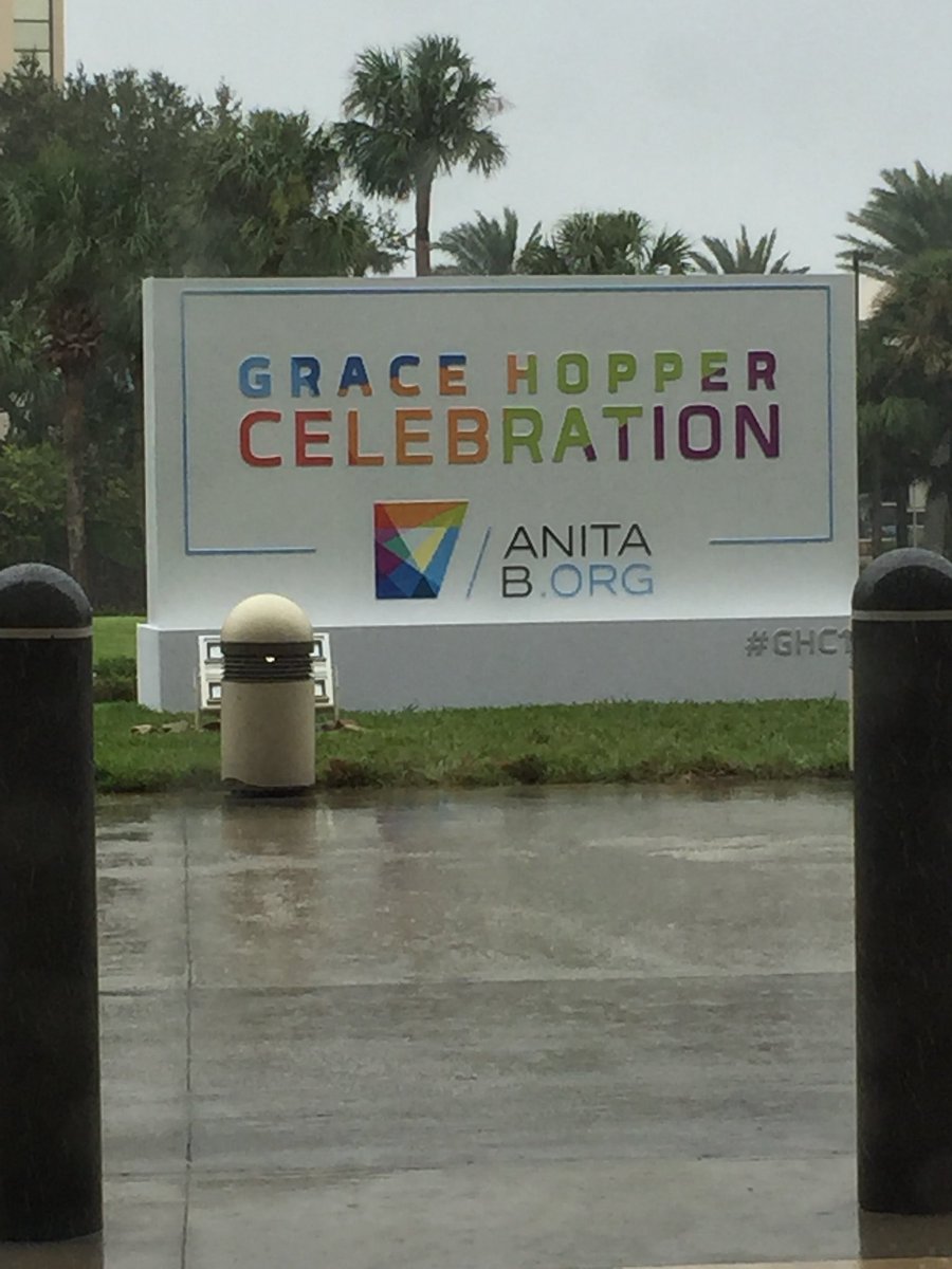 StoryDeWeese's tweet photo. Would it be okay if Grace Hopper never ended? #GHC17 https://t.co/cLF71I2rYb