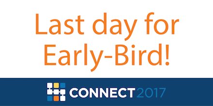 T2SystemsInc's tweet photo. Today is the LAST DAY to take advantage of Early-Bird registration pricing for #T2Connect2017! Register now: https://t.co/QjTCzYicur https://t.co/NVNLDkTHKz
