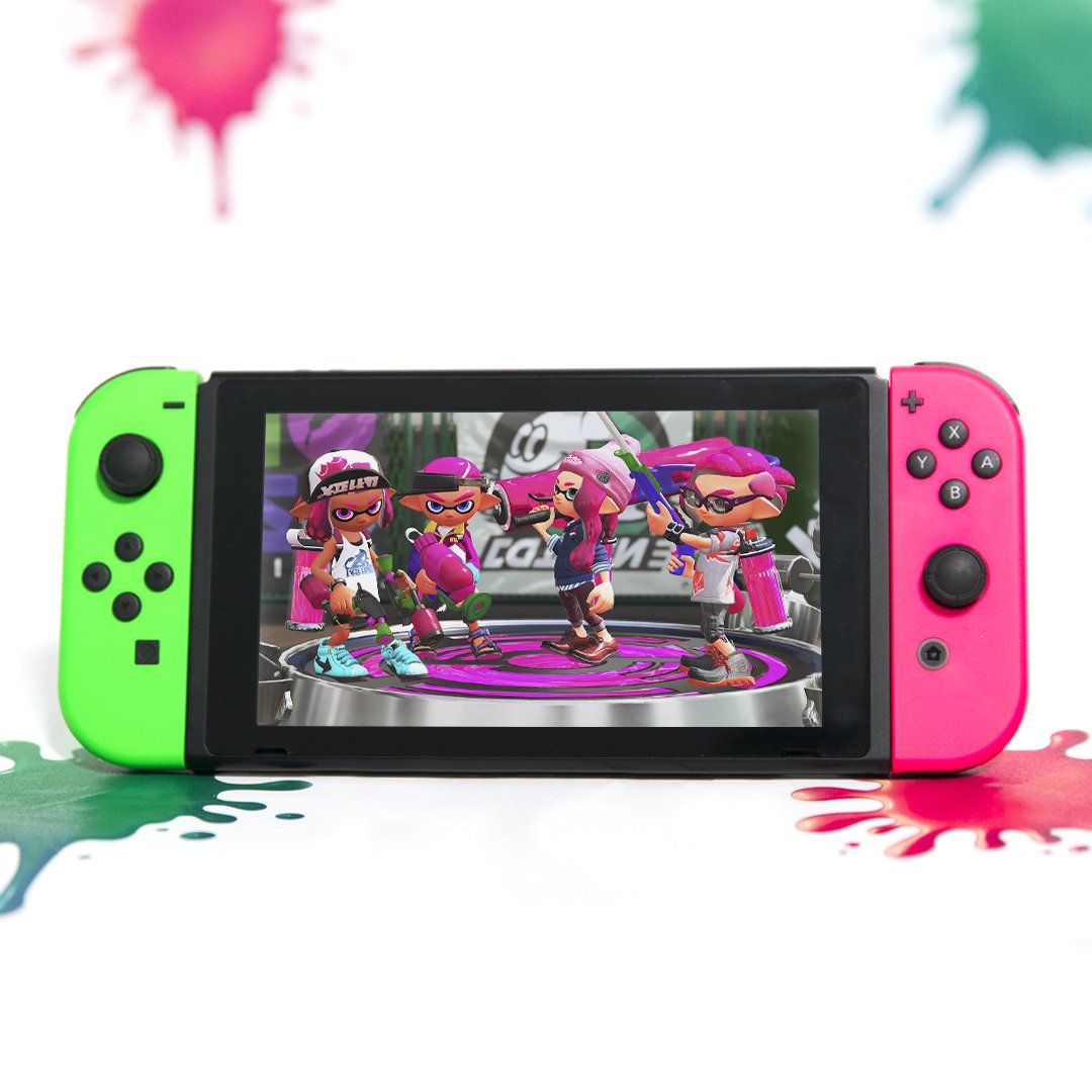 NintendoAmerica's tweet image. Get geared up for the next #Splatfest with this fresh #Splatoon2 #NintendoSwitch bundle from @Walmart! bit.ly/2yj3wuW