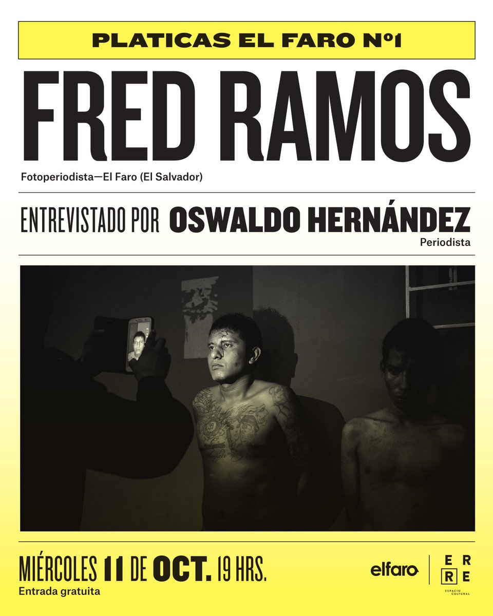 laerrederara's tweet photo. 📷💥Plática con Fred Ramos, fotoperiodista ganador del primer premio en la categoría "Vida Cotidiana" del World Press Photo. 11 de oct 19 hrs. https://t.co/Y8c5cLdlB8