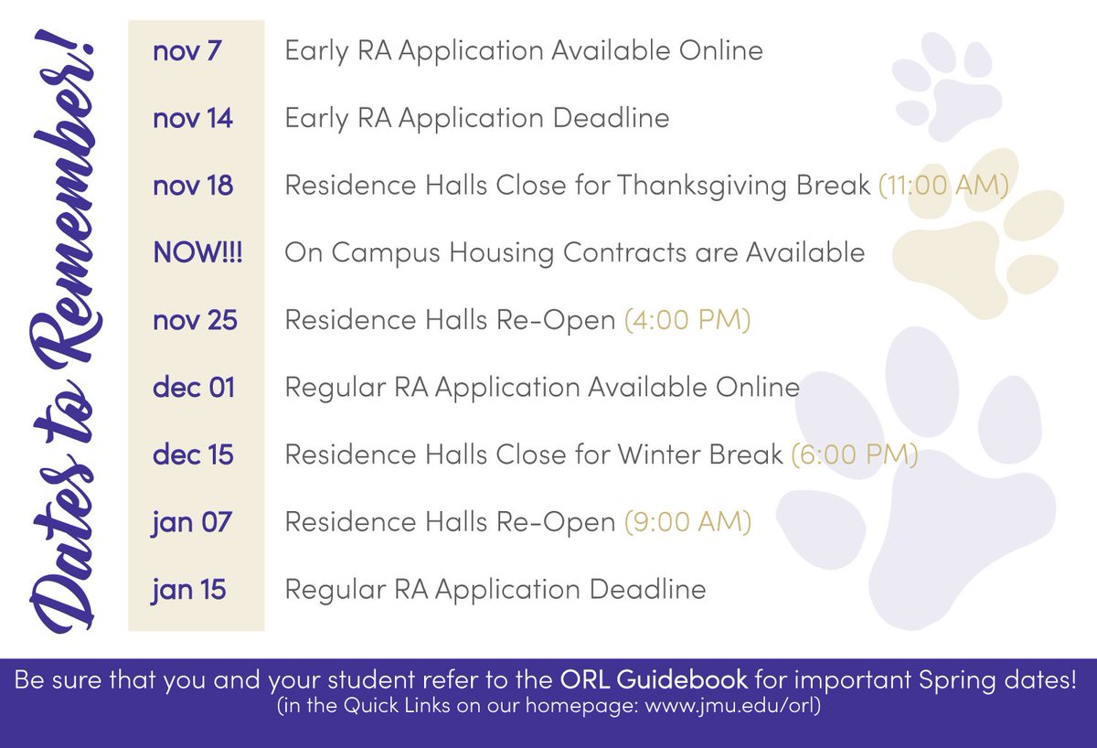 #savethedates! <a href="/JMUParents/">JMU Parents & Family</a>