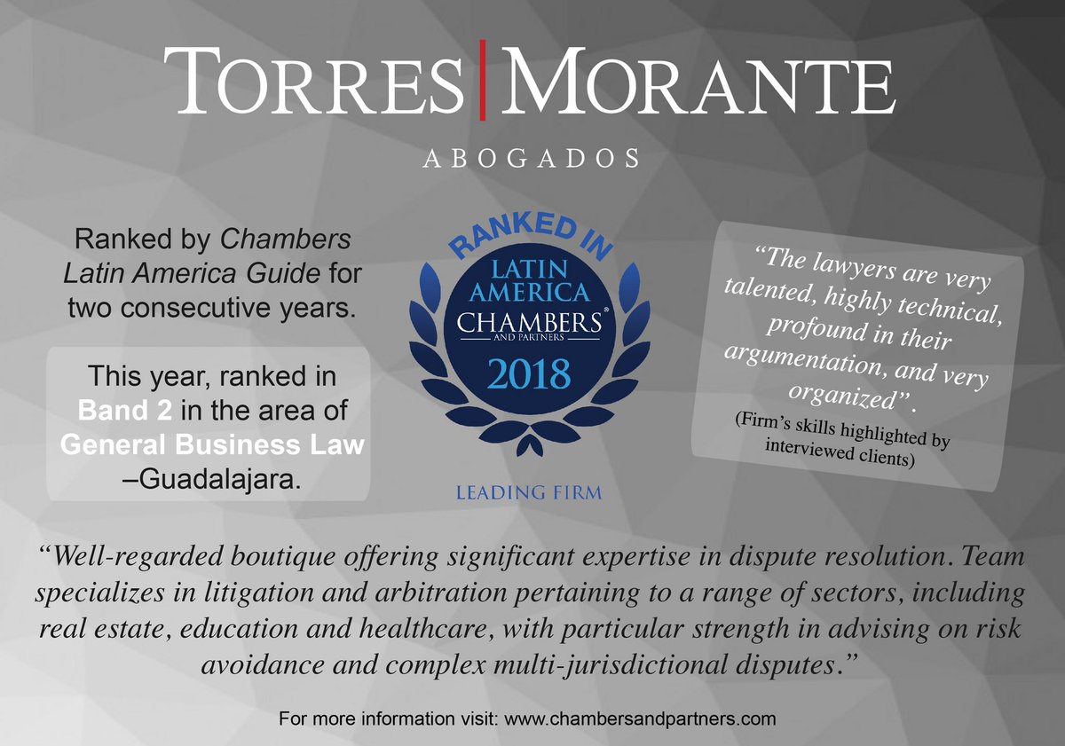 Ranked Band 2 in Chambers Latin America Guide chambersandpartners.com/144/2673/edito…