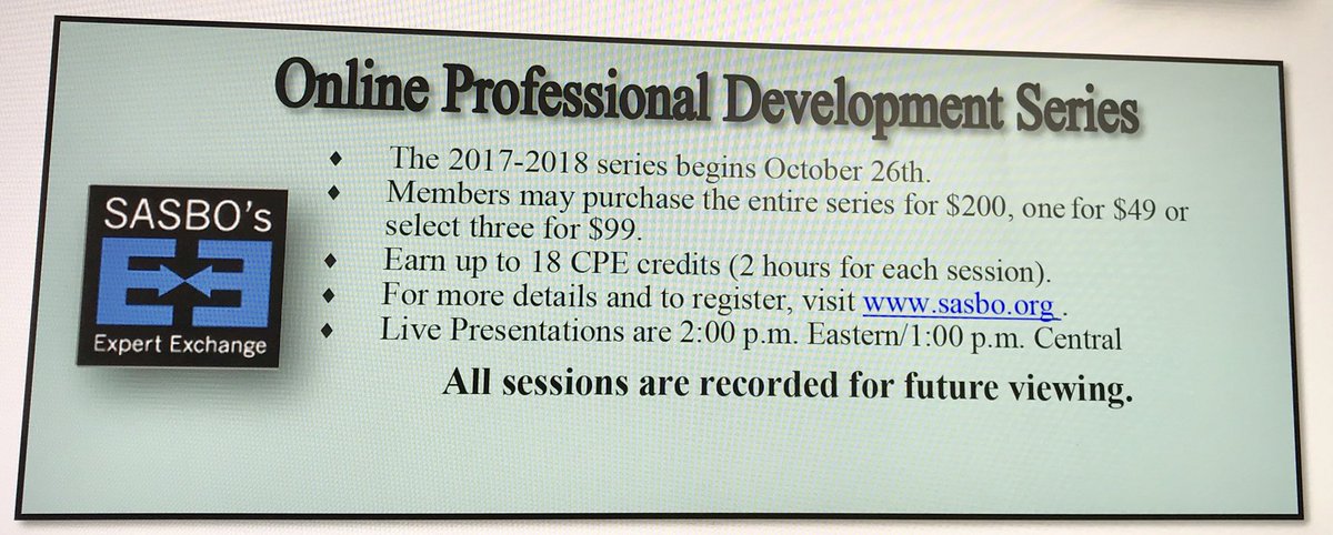 SASBOExec's tweet image. Need PD hours? Expert Exchange series starts 10-26. What Next for Healthcare Reform, details @www.sasbo.org