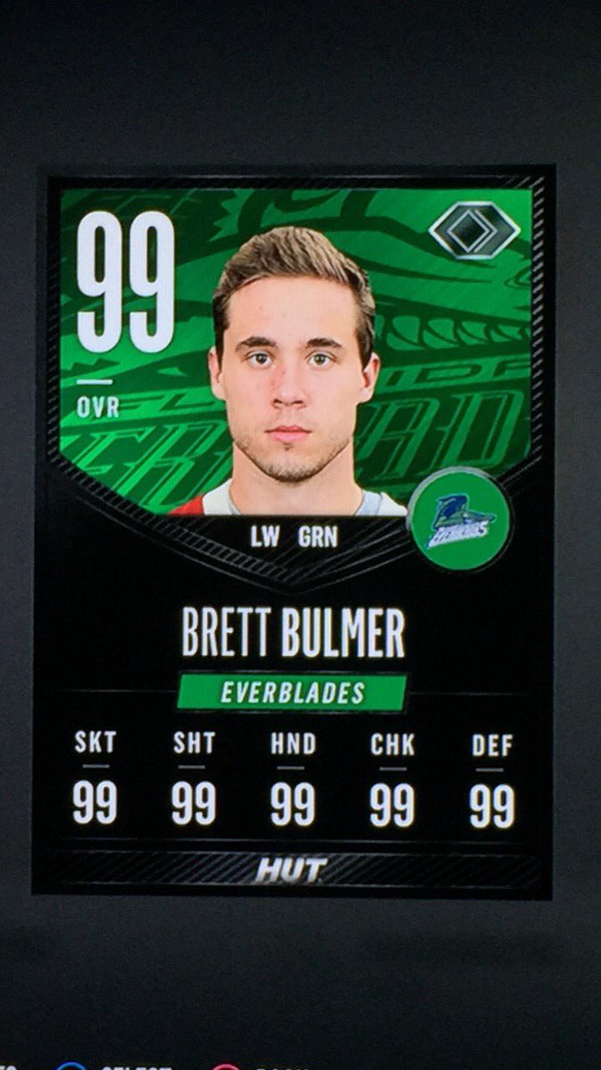 Big thankyou to <a href="/EASPORTSNHL/">EA SPORTS NHL</a>  and <a href="/Paaks/">.</a> for the 99 card!