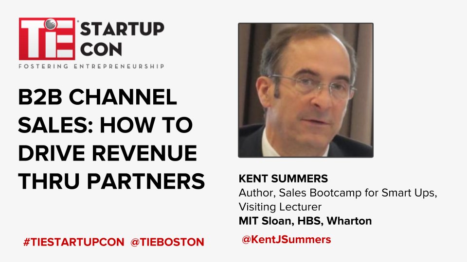 tieboston's tweet photo. Happening now @ #TiEStartupCON B2B CHANNEL SALES: HOW TO DRIVE REVENUE THRU PARTNERS @KentJSummers #Boston #Startups https://t.co/d95AhR0f4z https://t.co/tEwkrSGvtR