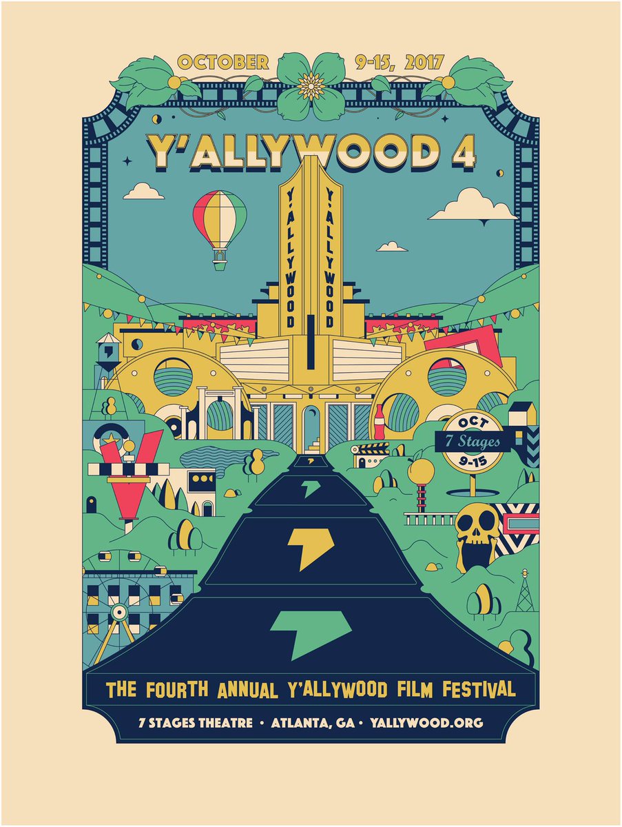 "K" is for <a href="/krispykreme/">Krispy Kreme</a>, whose iconic "Hot Now" sign was one of many inspirations for this year's festival poster! #ATLatoz #yallywood