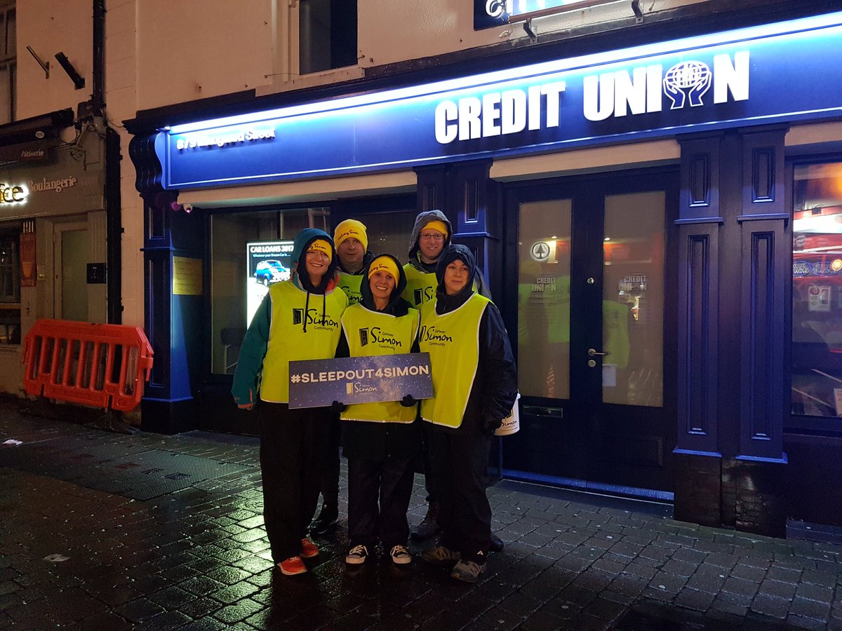 @stanthonys_cu gang braving the weather for #sleepout4simon. Huge thanks to all of them for their support.