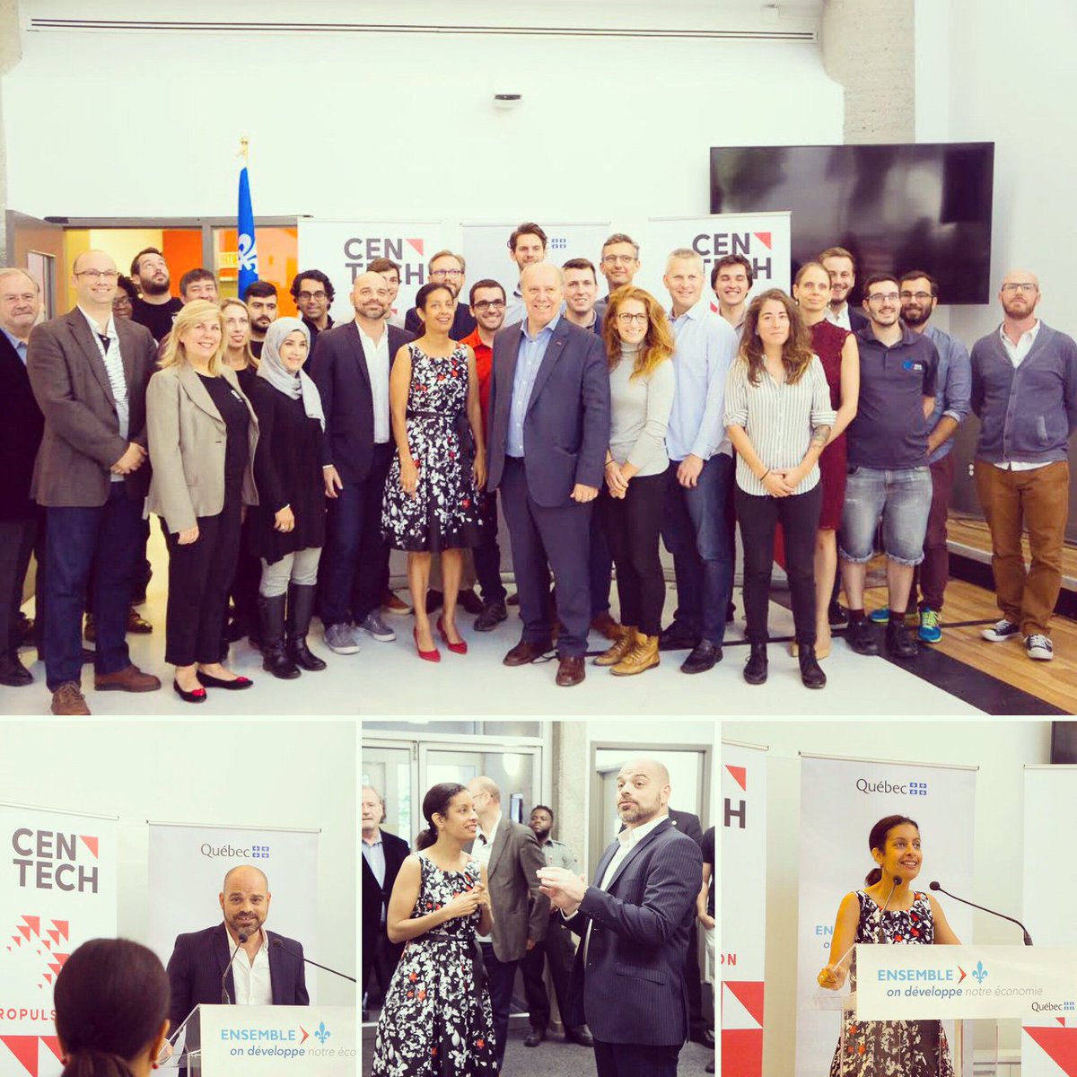 evey_home's tweet photo. Rencontre inspirante ce matin au @Centech  avec la ministre @DomAnglade ! https://t.co/NRFPURWVnP