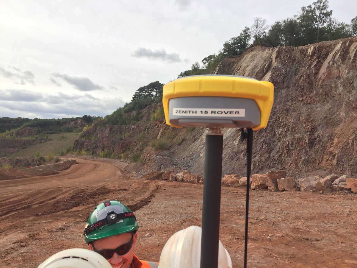 surveymax's tweet photo. Great afternoon with  @TarmacLtd surveying planned change with @GEOMAXofficial GNSS. Thanks to @visualize_uk. #Quarry #AllAboutTheBase. https://t.co/Y3auSWAyPj