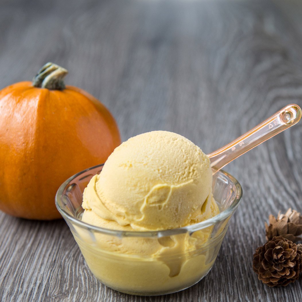 Our new pumpkin spice gelato will make you forget it still feels like summer outside 🎃