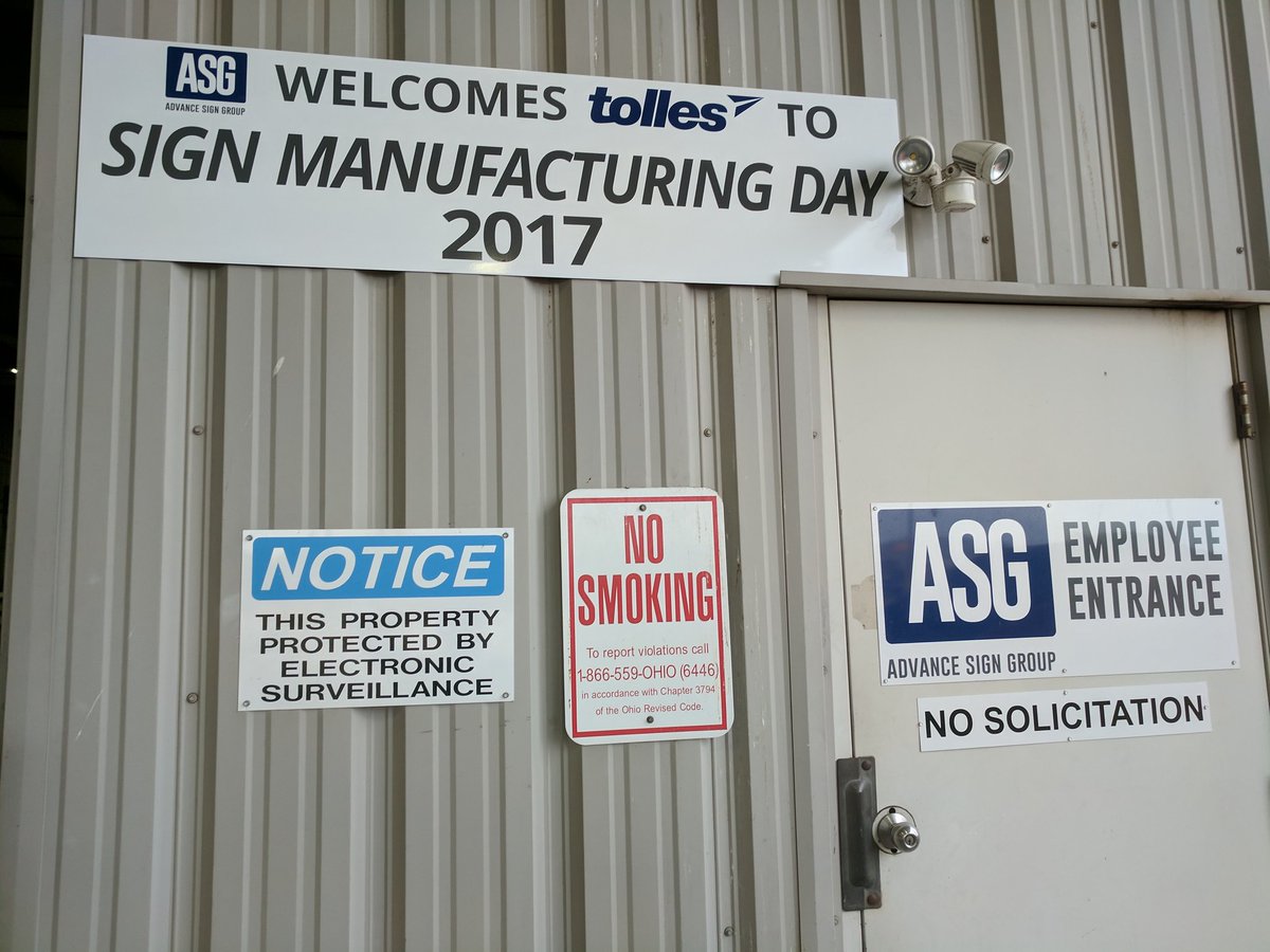 TollesRAMTEC's tweet photo. Had a great visit to @asgsign with the @tolleswelding class today #MyOhioClassroom #lifttolles https://t.co/U2ug5Np3r0