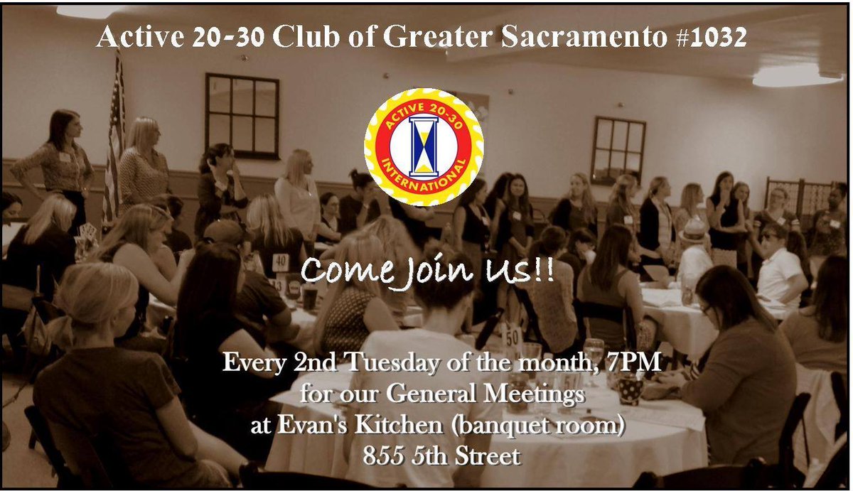 Active20301032's tweet photo. Ladies, are you looking to get involved in your community. Join us at our next meeting! #sacramento #sactown #active2030 #networking https://t.co/xeJchFx3Mr