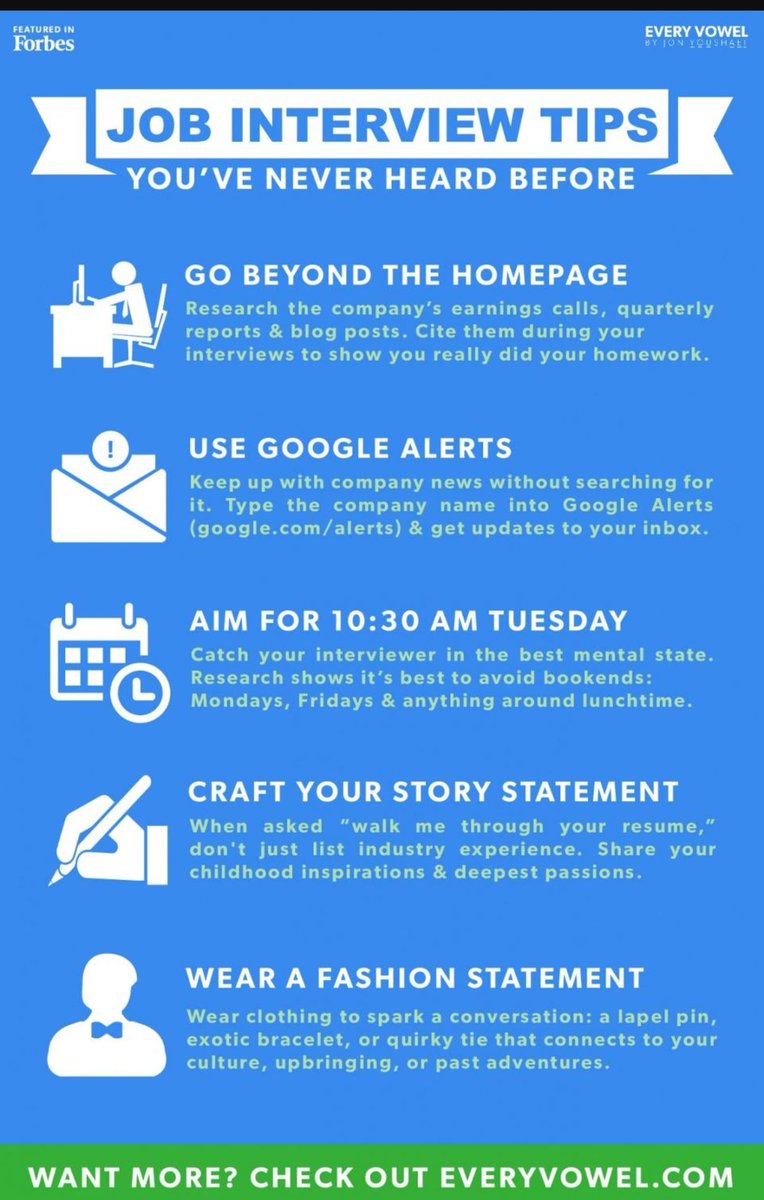 Liked our interview tips from yesterday? Check out these #unusual interview tips you've never heard before