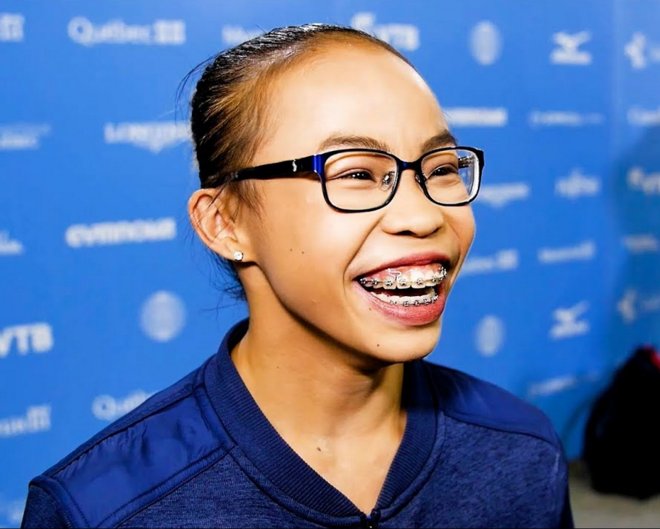 flyingtkachev's tweet photo. Congrats @morgihurd on 1st place AA! So proud of you! #MTL2017GYM https://t.co/ACYWLaZVJF