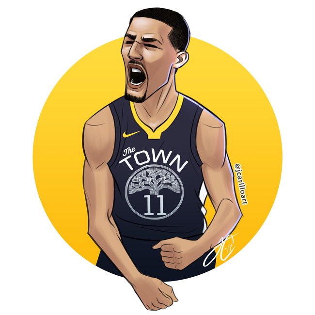 JCarilloArt's tweet photo. 11 more days! Klay is pumped for a new season. I'm pumped!Are You? #warriors #klay #klaythompson #warriorsground #dubnation https://t.co/NKF0uDaJza