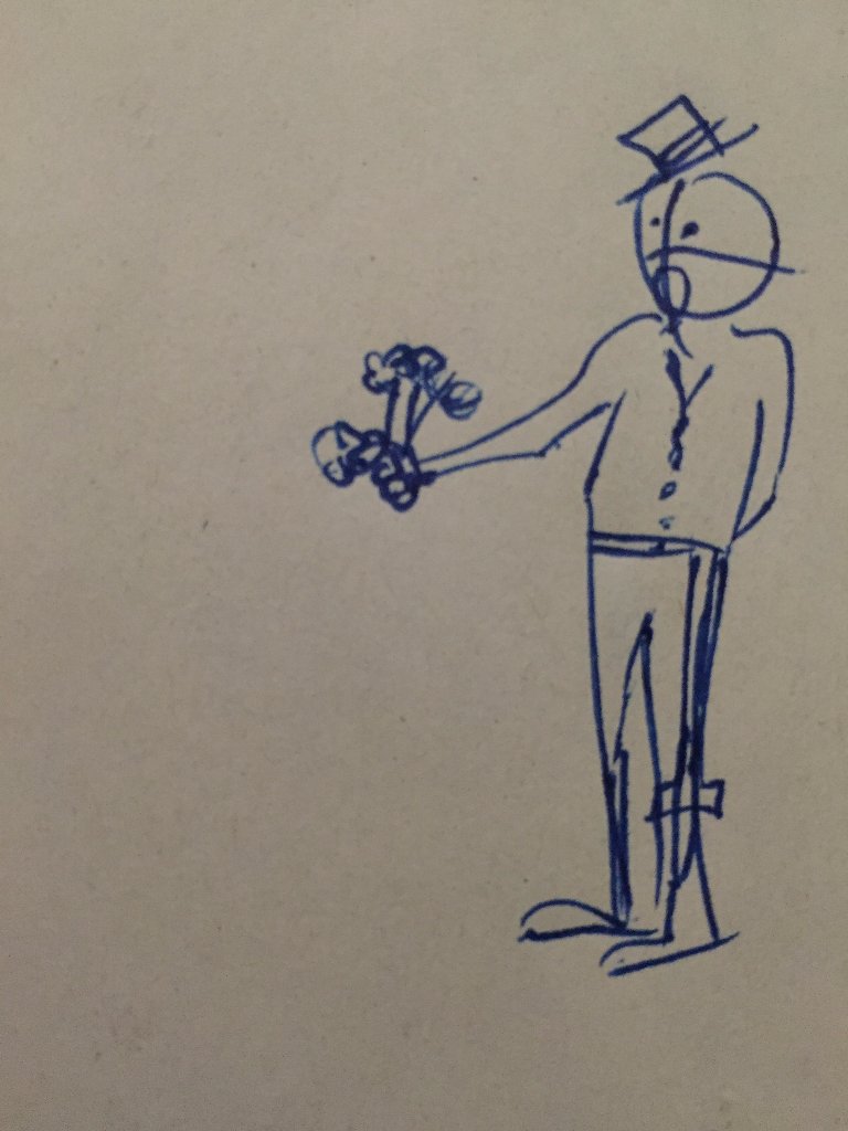 AaronHallaway's tweet photo. Dude was going to surprise his date with dead flowers and a large sledgehammer but was shocked to discover they left. #Inktober #AaronDraws https://t.co/W6jms7OvmL